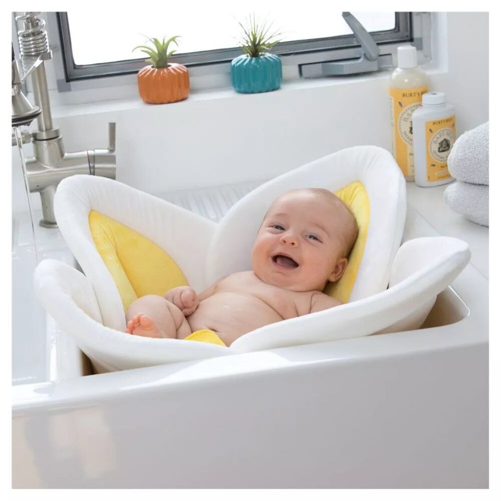 Blooming Bath Baby Bath Lotus for infant, newborn - Grey, White, Yellow